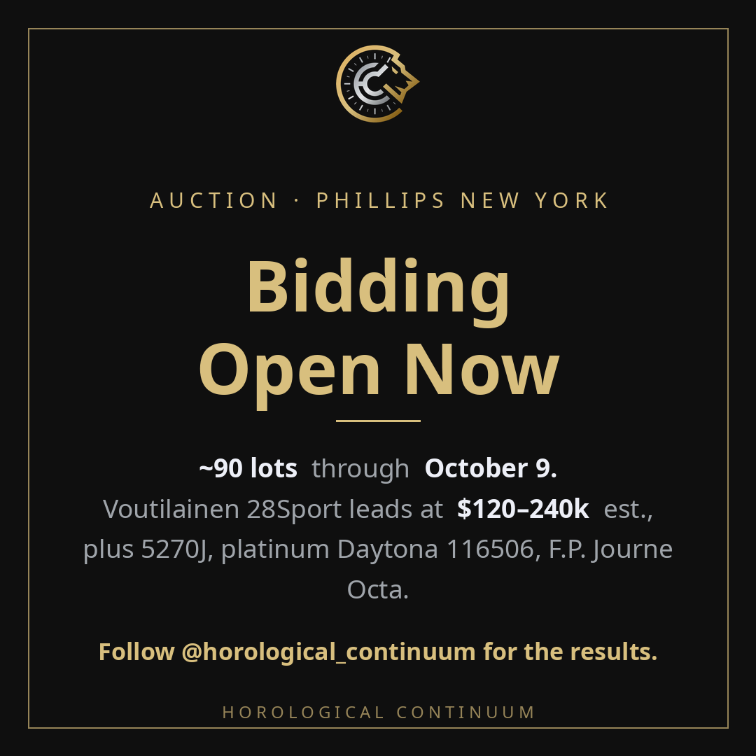 Phillips New York online auction bidding is open through October 9